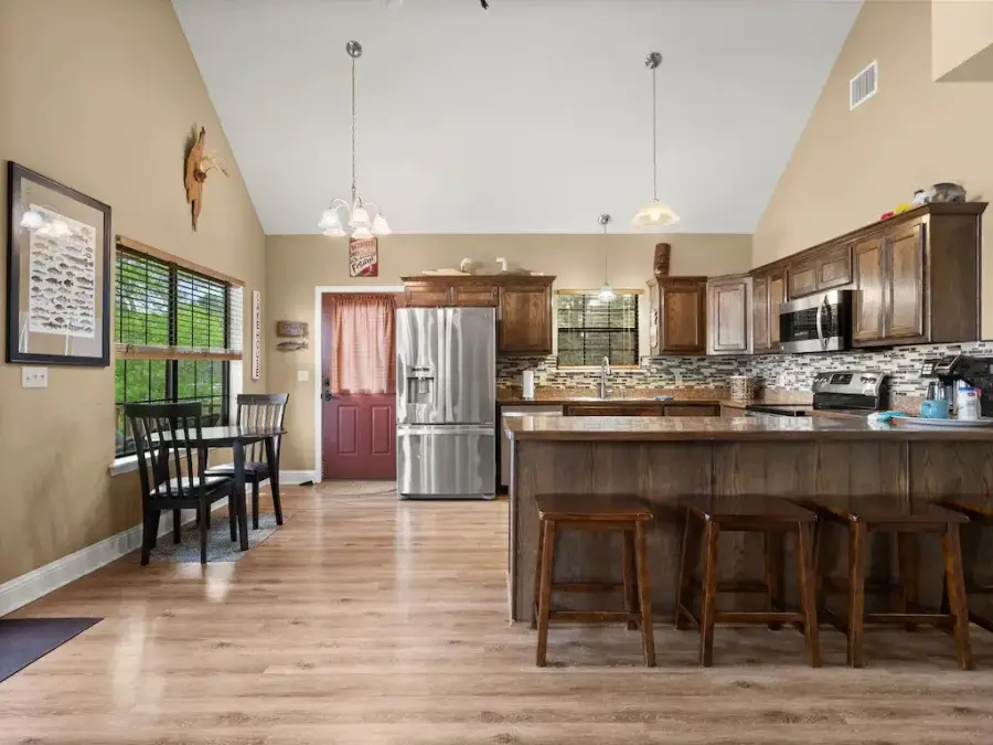 Kitchen and dining area